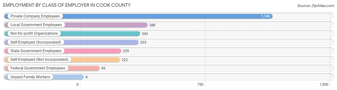 Employment by Class of Employer in Cook County