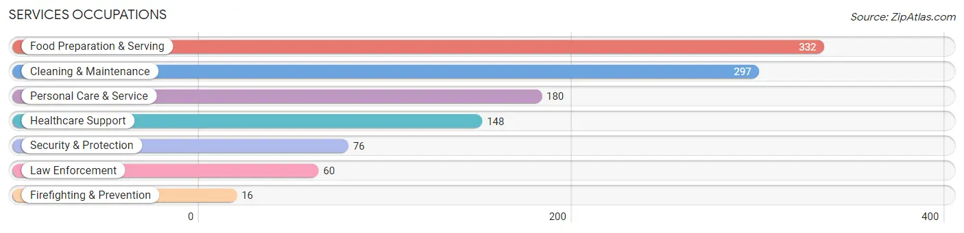 Services Occupations in Lake County