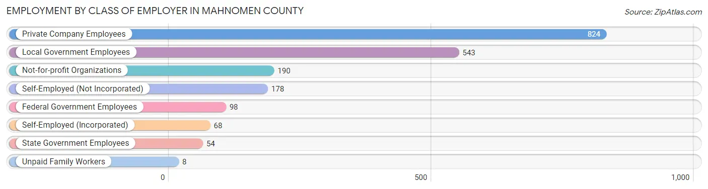 Employment by Class of Employer in Mahnomen County