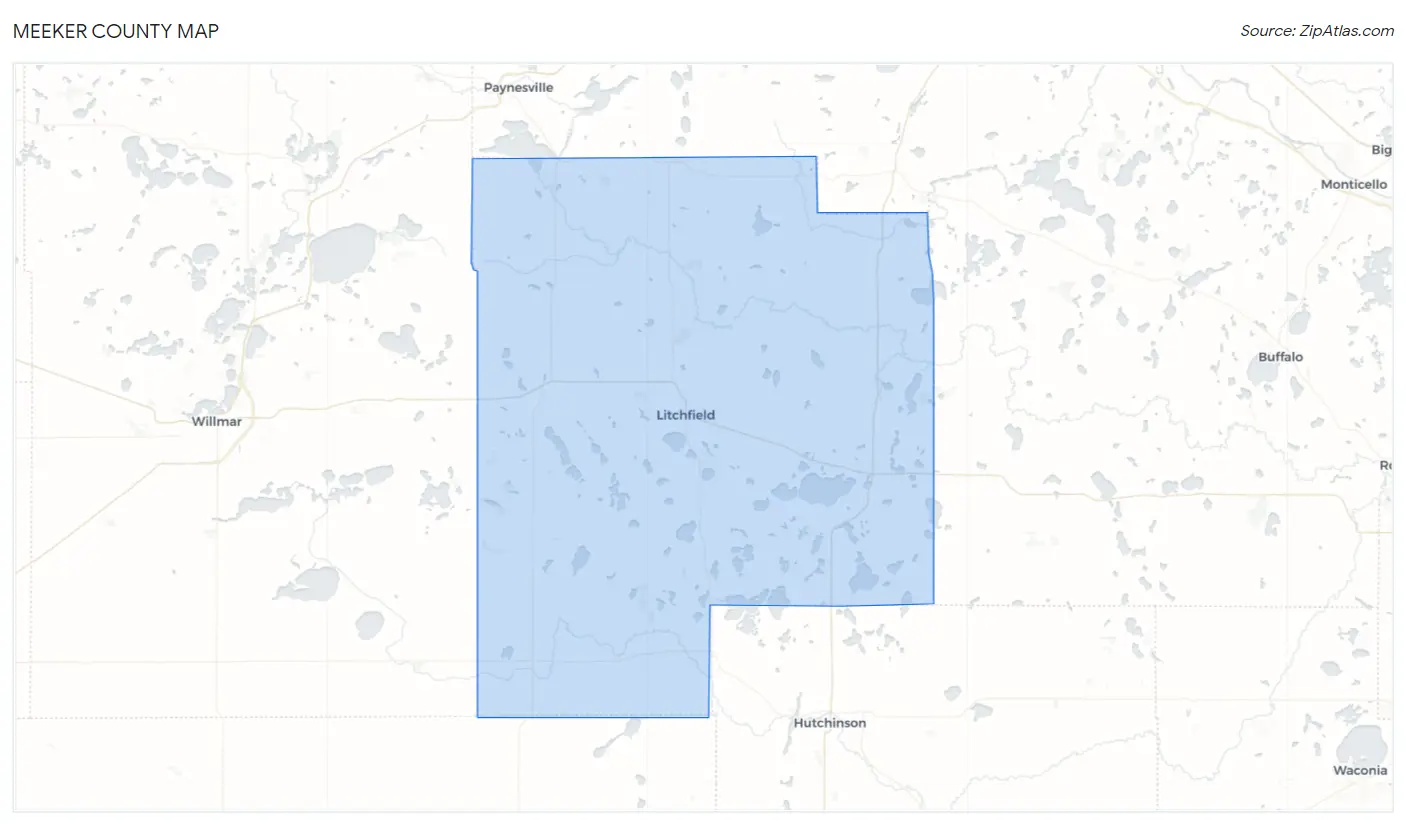 Meeker County Map