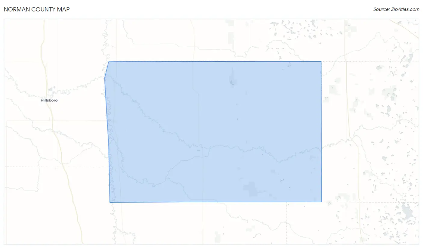 Norman County Map