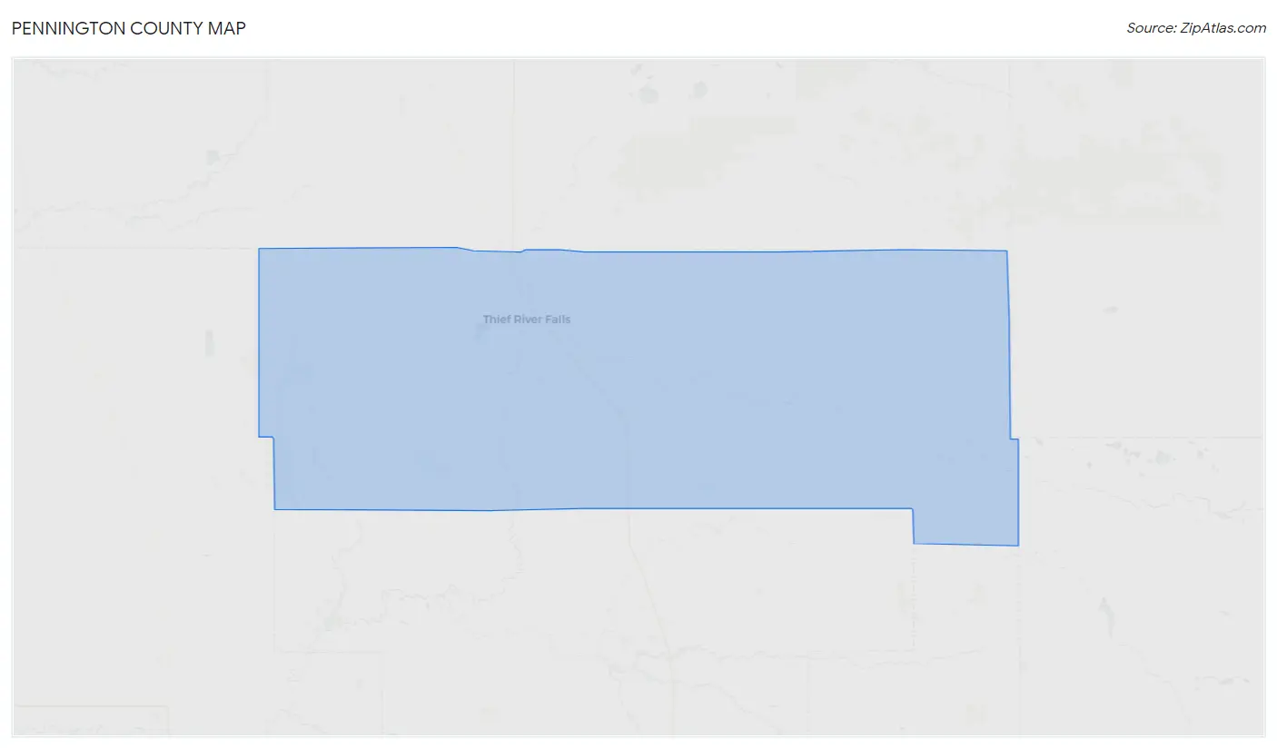 Pennington County Map