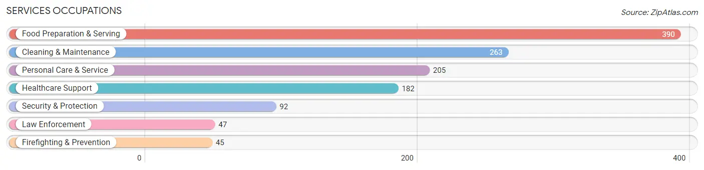 Services Occupations in Pennington County