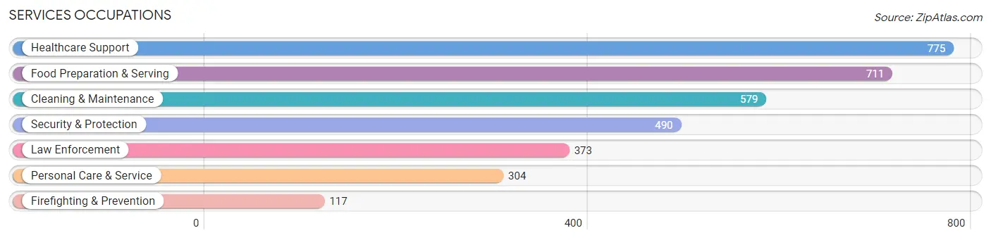 Services Occupations in Pine County