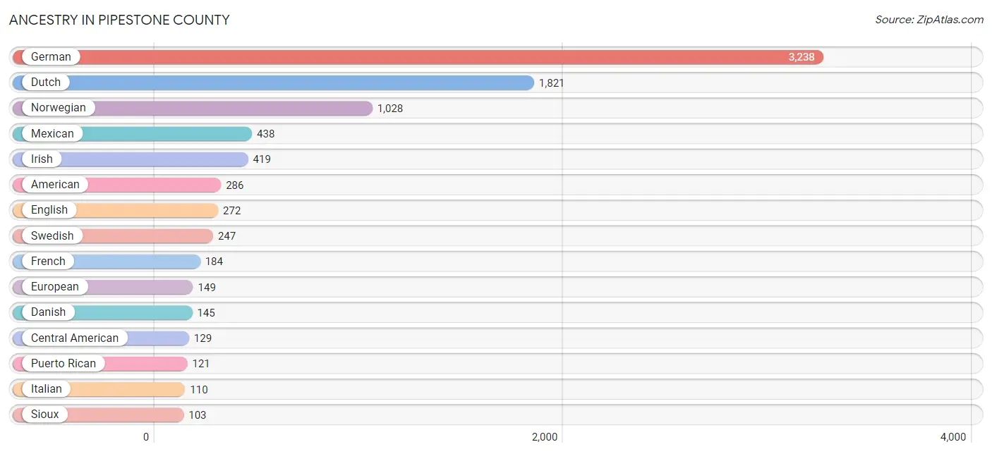 Ancestry in Pipestone County