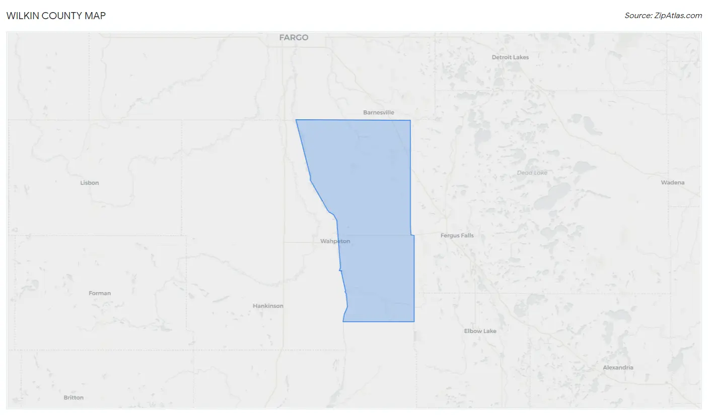 Wilkin County Map