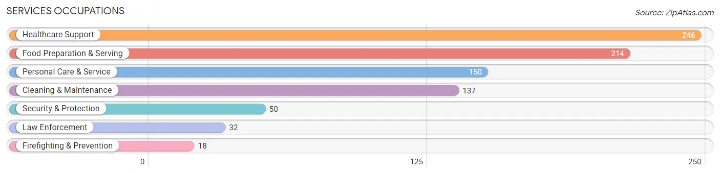 Services Occupations in Yellow Medicine County