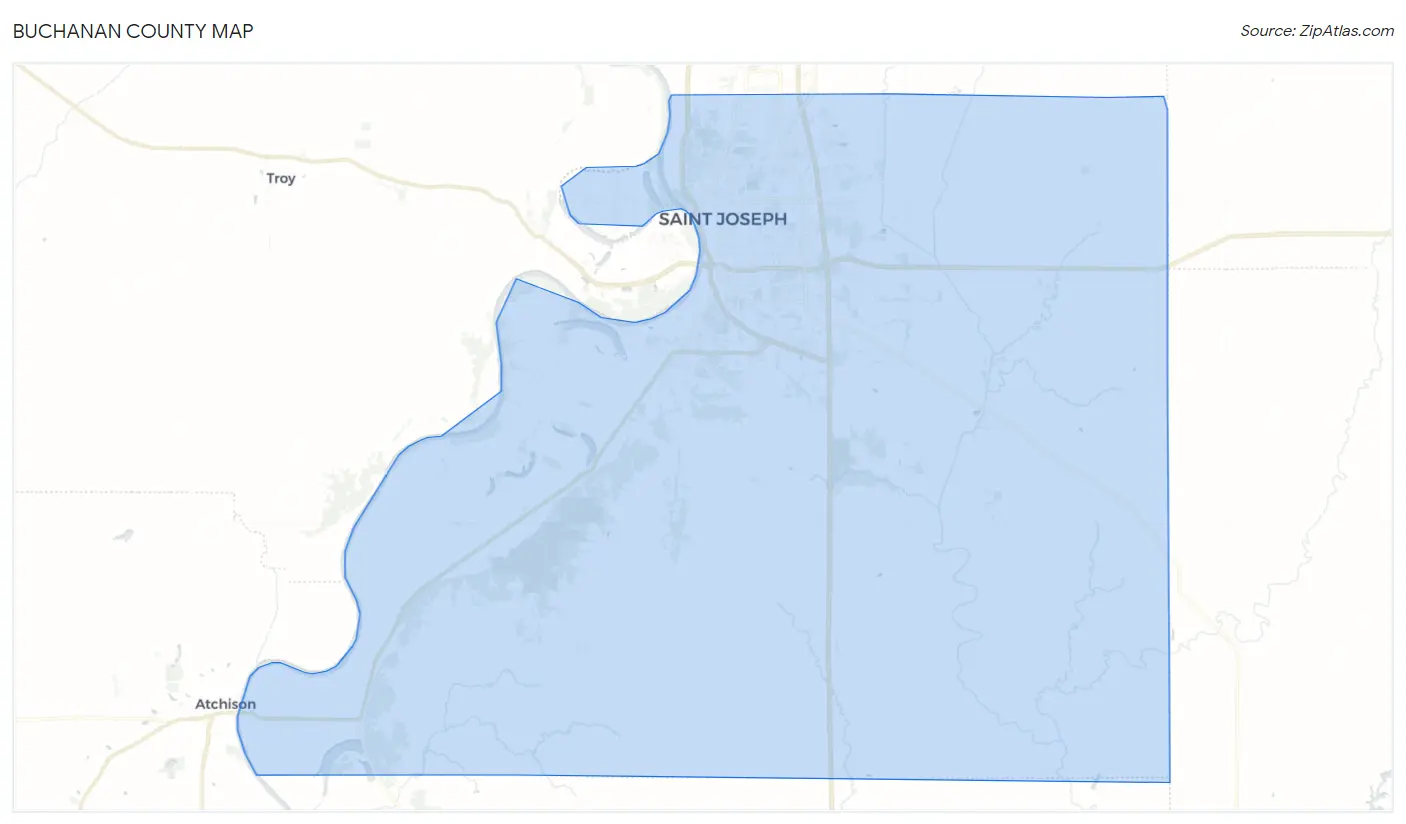 Buchanan County Map