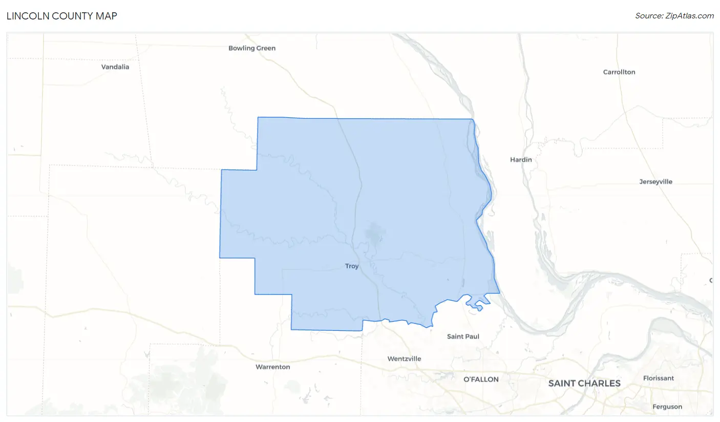 Lincoln County Map