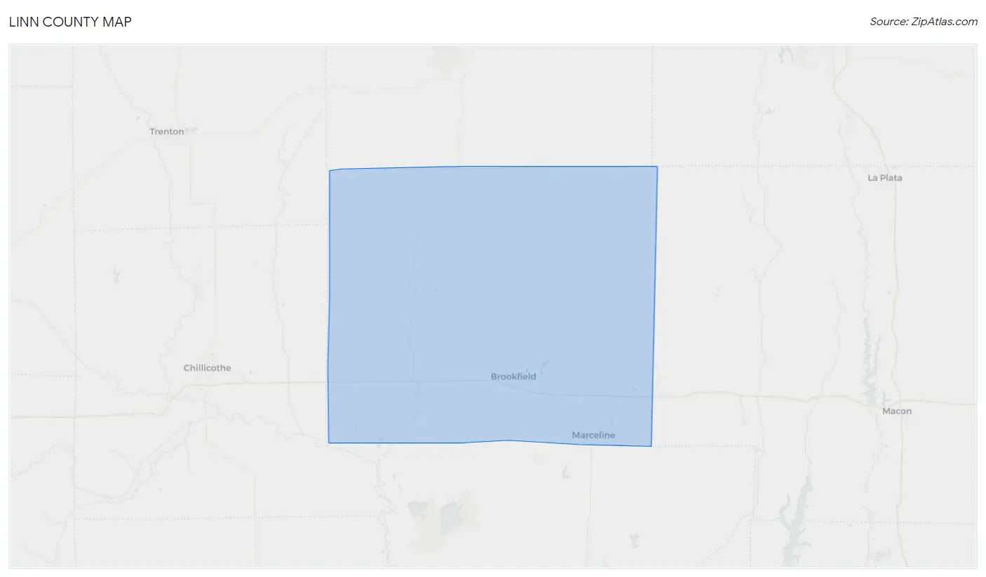 Linn County Map