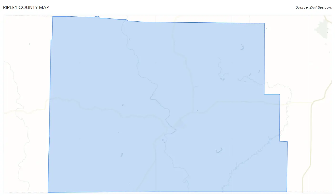 Ripley County Map