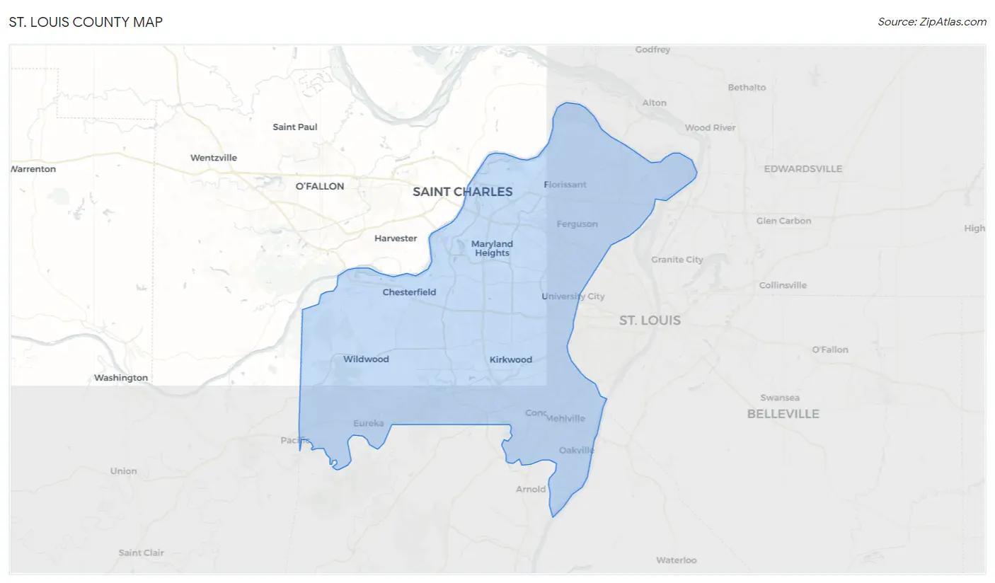 St. Louis County Map