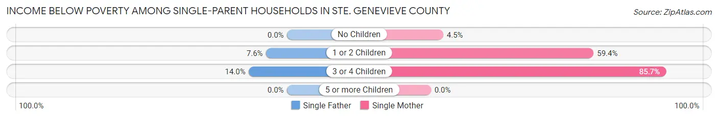 Income Below Poverty Among Single-Parent Households in Ste. Genevieve County