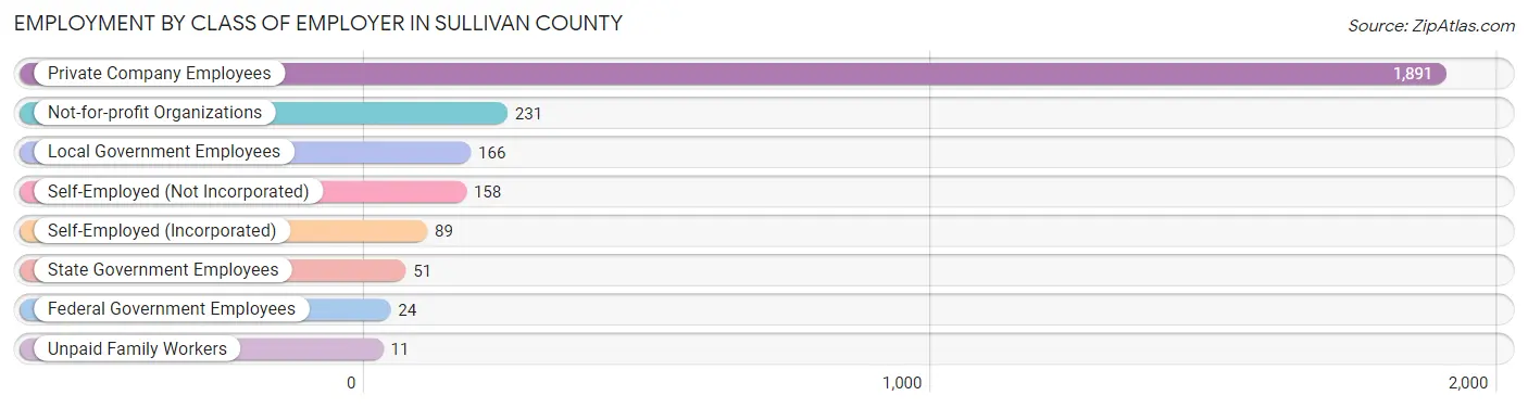 Employment by Class of Employer in Sullivan County