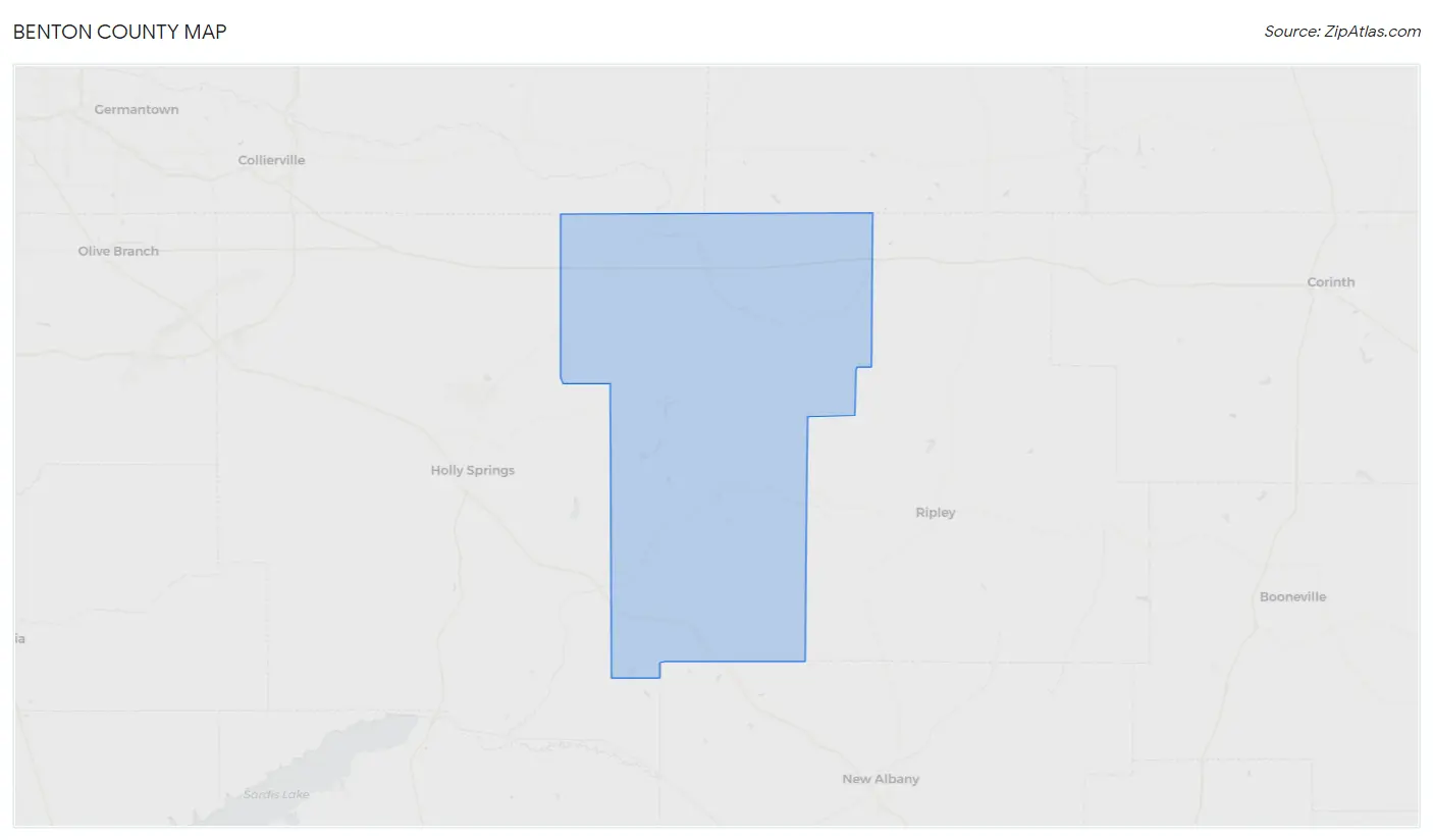 Benton County Map