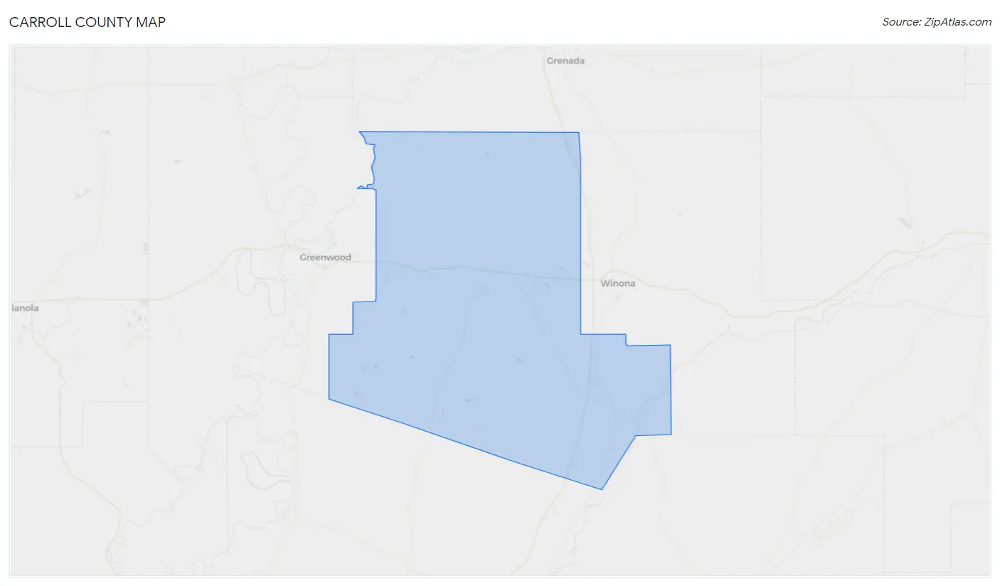 Carroll County Map