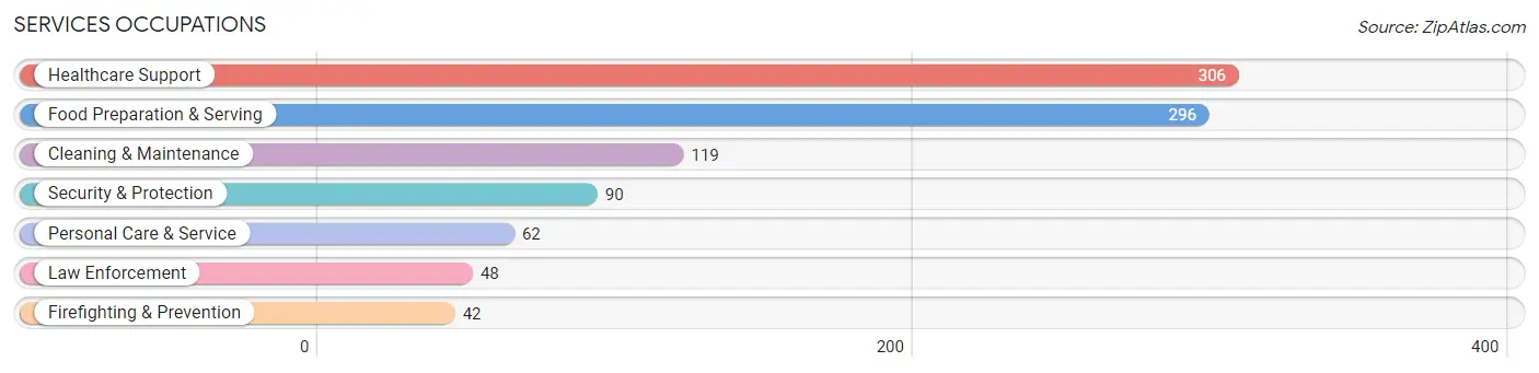 Services Occupations in Chickasaw County