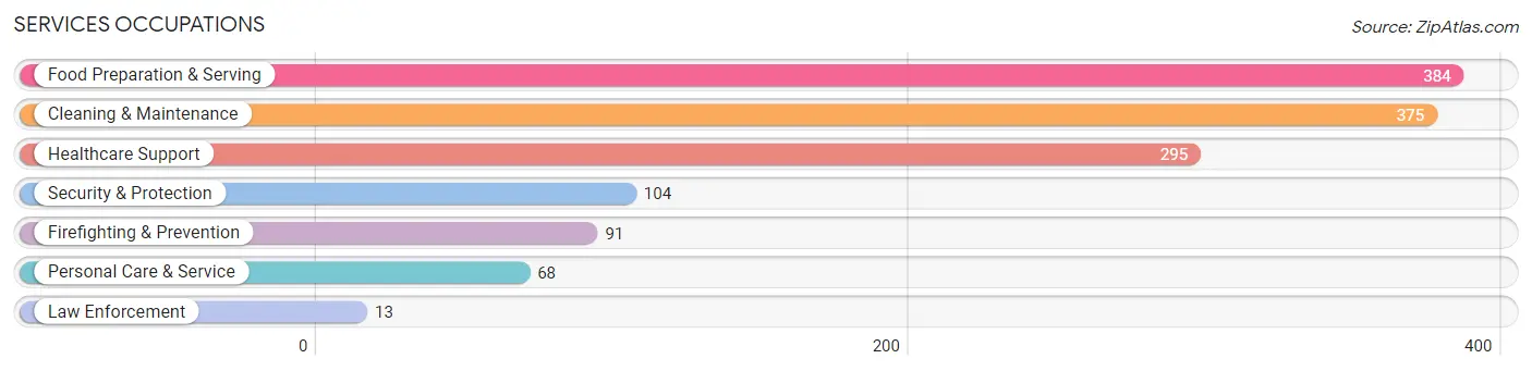Services Occupations in Clay County