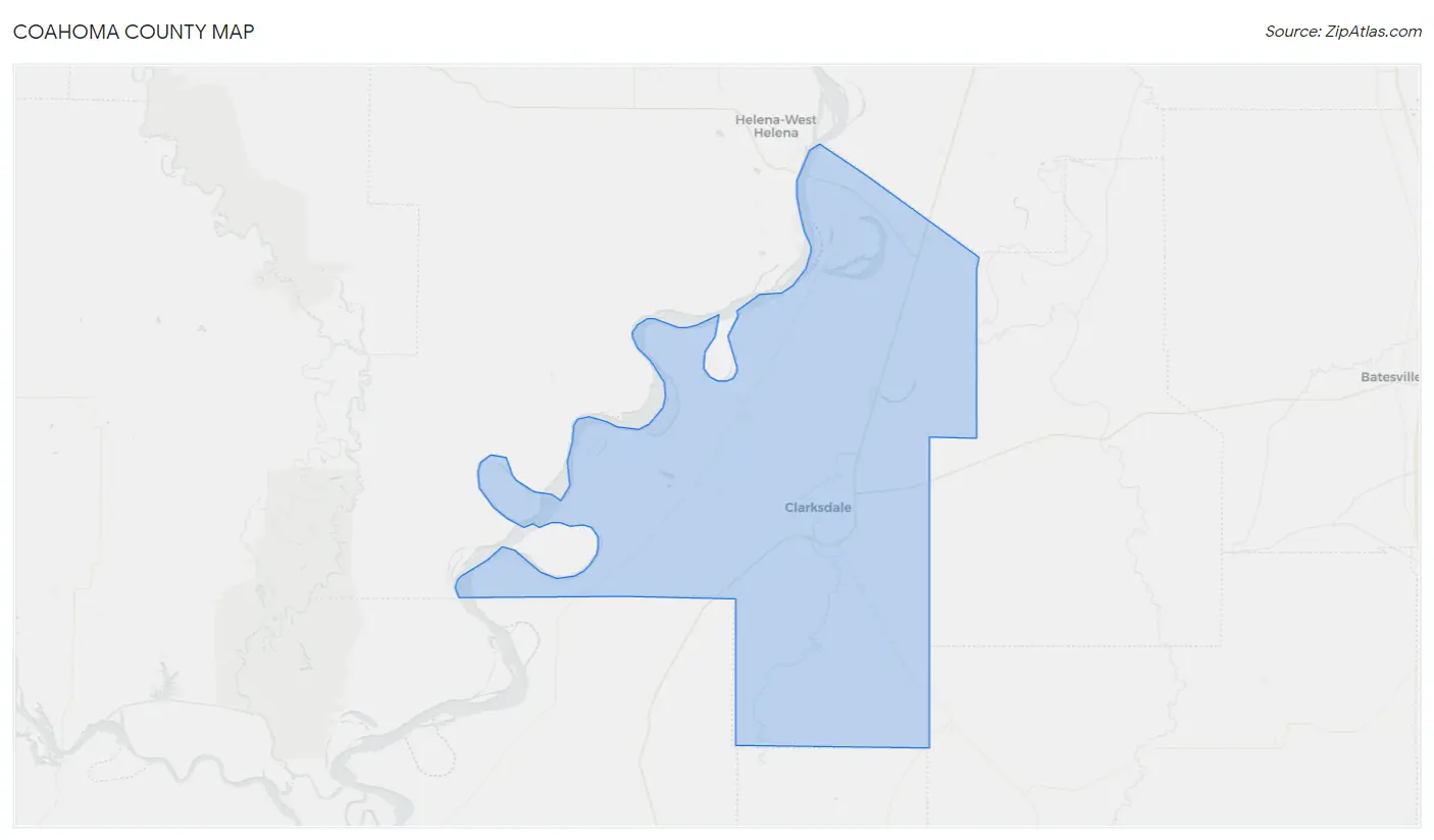 Coahoma County Map