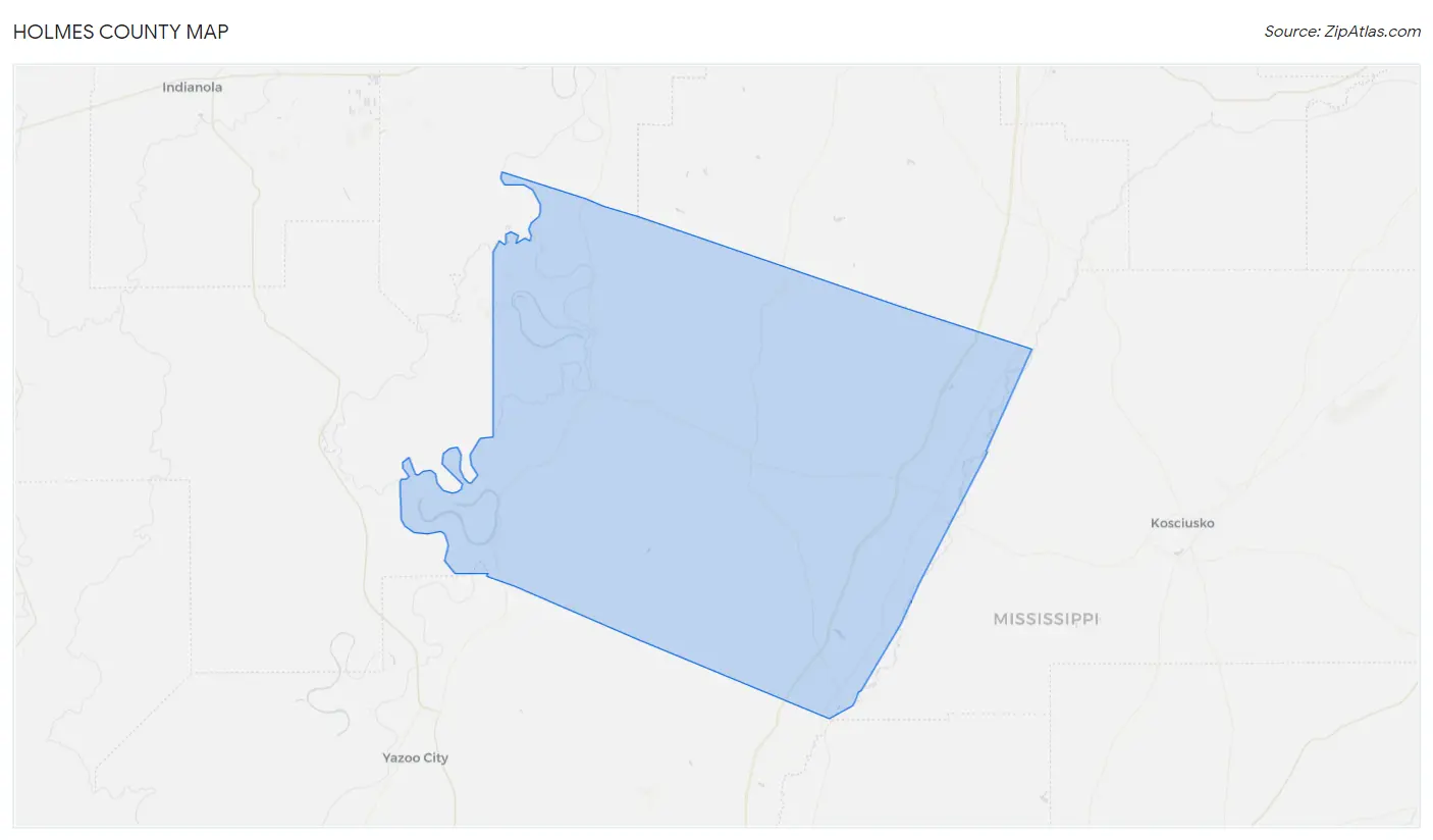 Holmes County Map