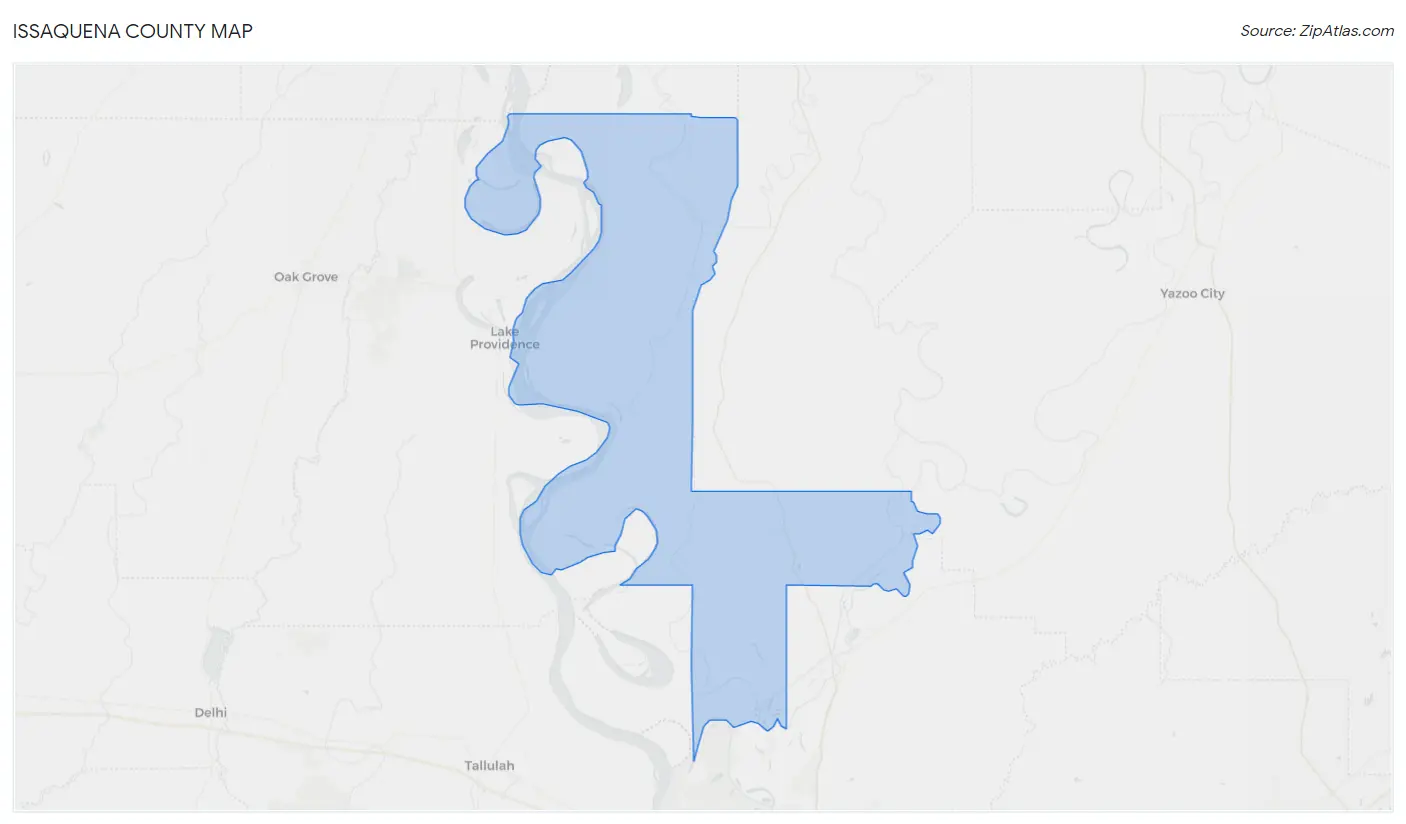 Issaquena County Map