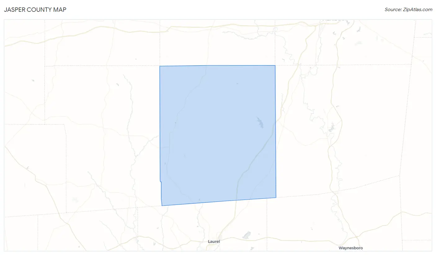 Jasper County Map