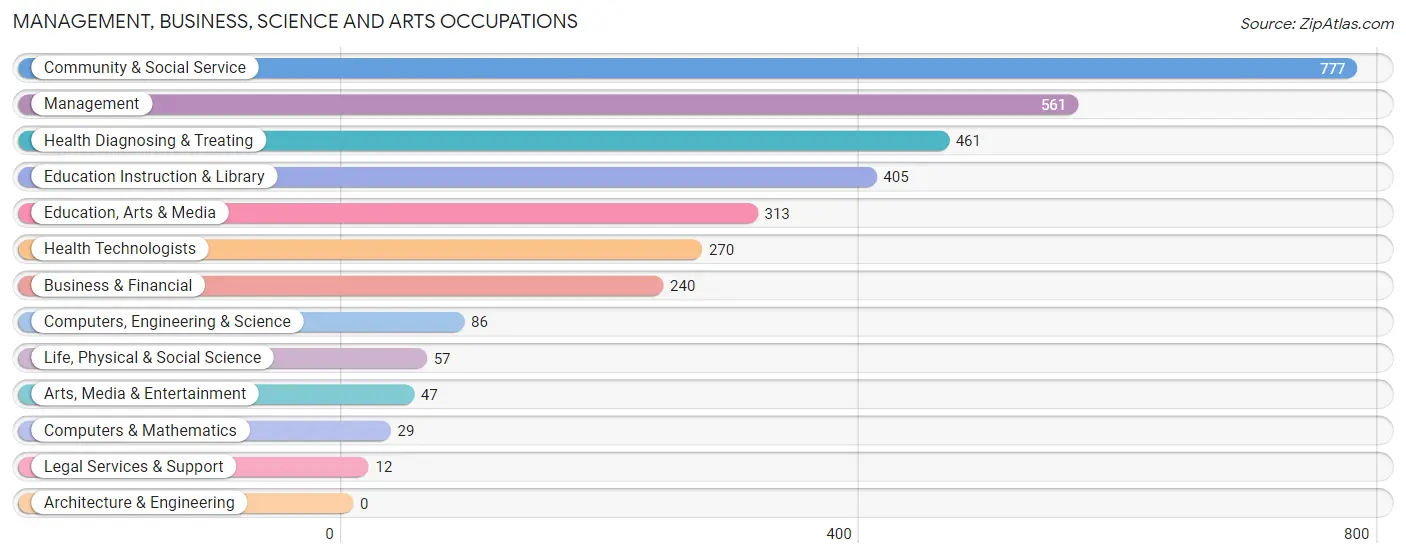 Management, Business, Science and Arts Occupations in Marion County