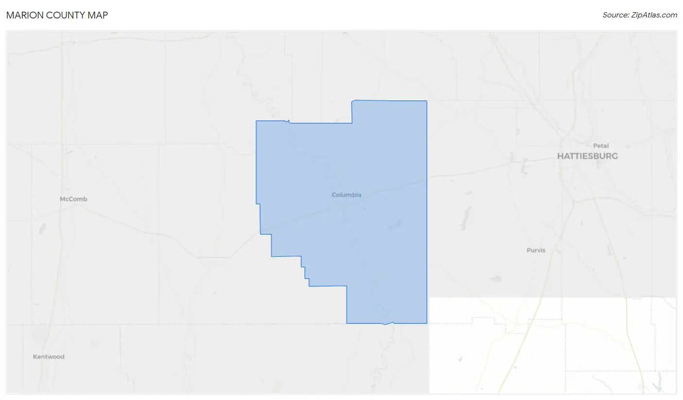 Marion County Map