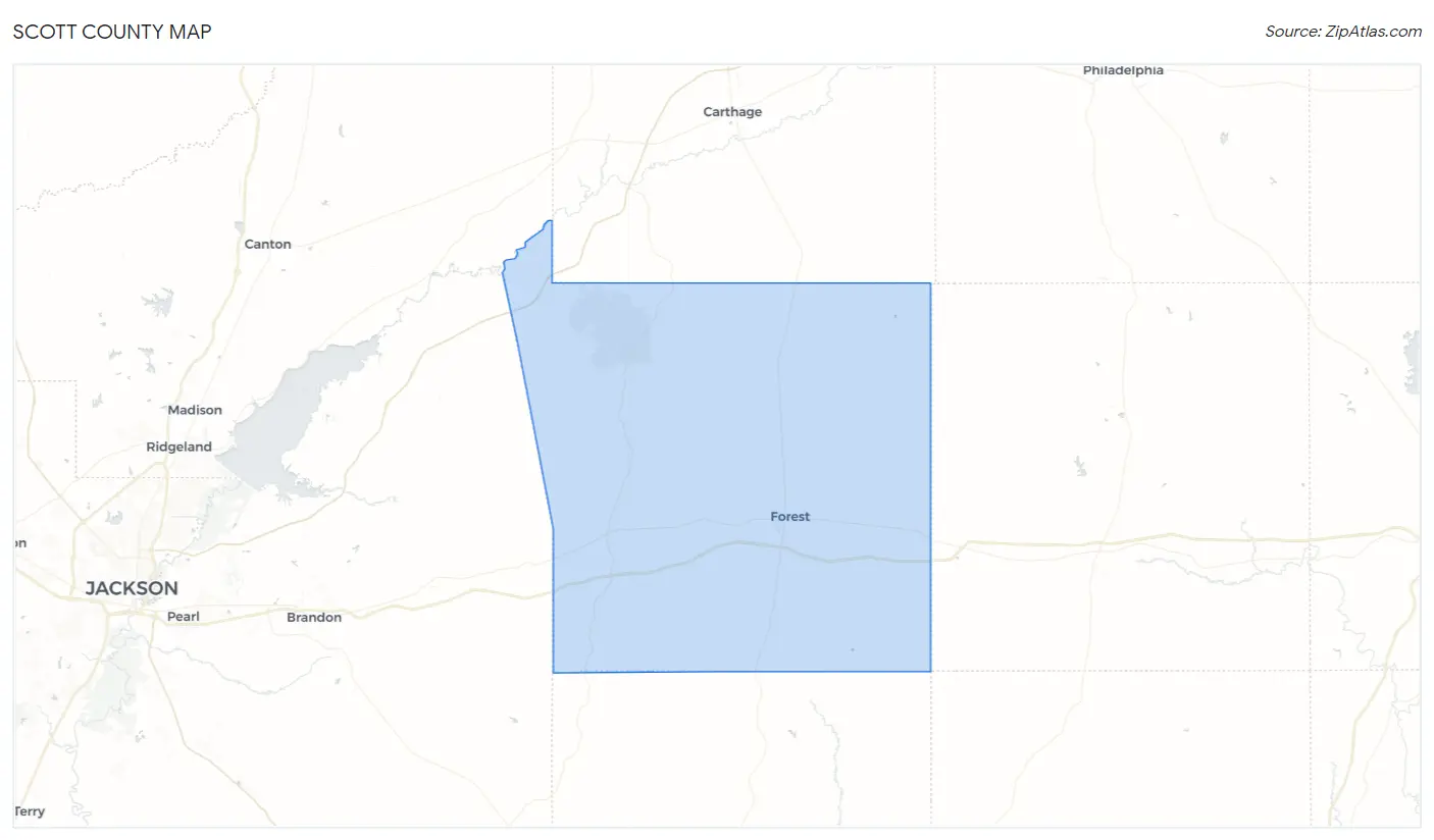 Scott County Map