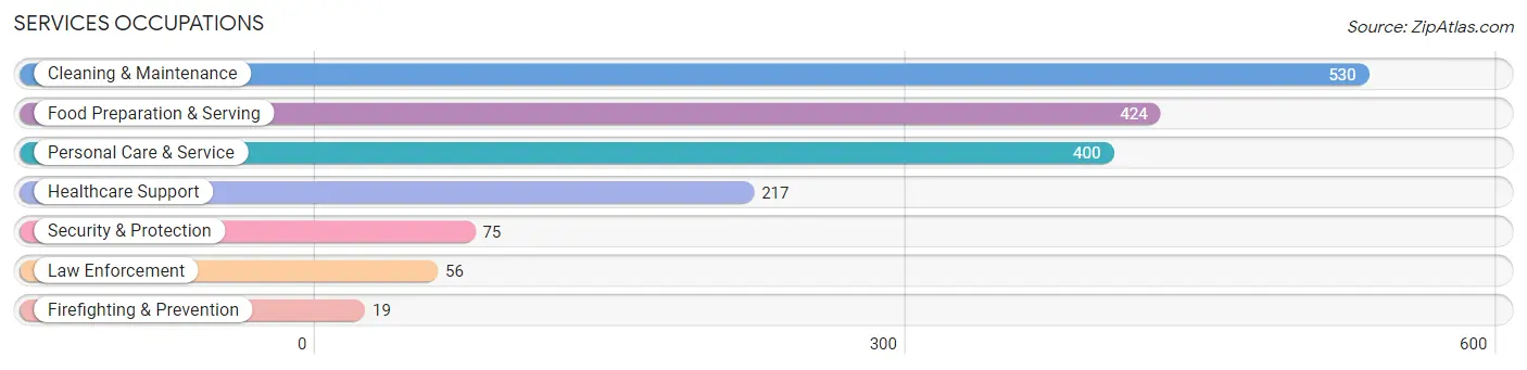 Services Occupations in Scott County