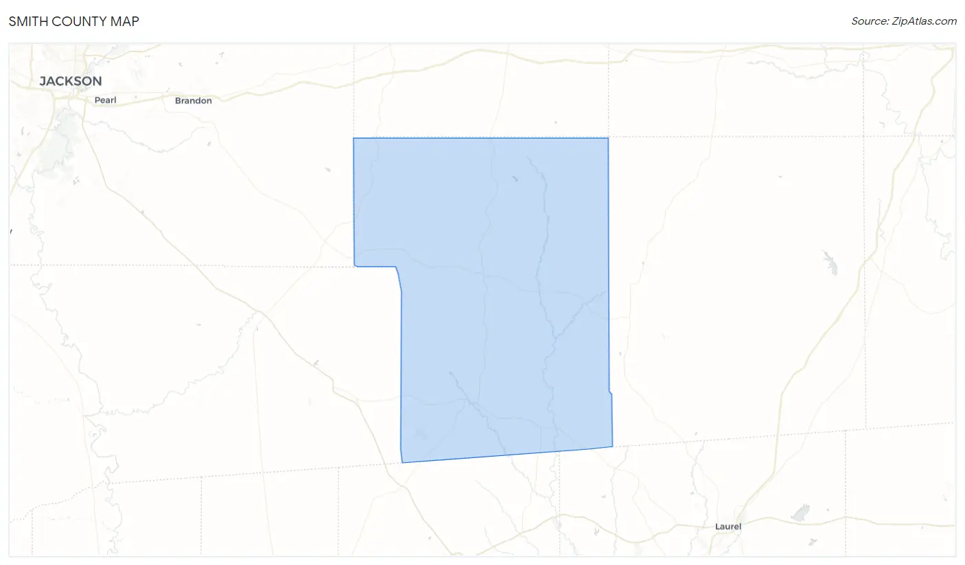 Smith County Map