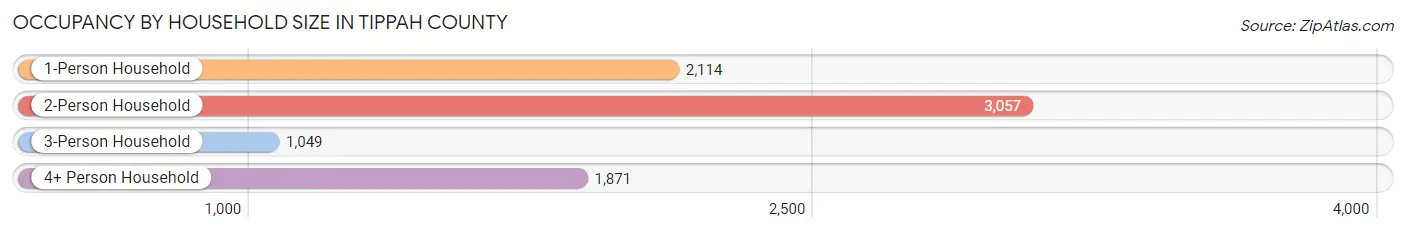 Occupancy by Household Size in Tippah County