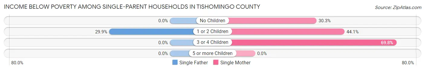 Income Below Poverty Among Single-Parent Households in Tishomingo County