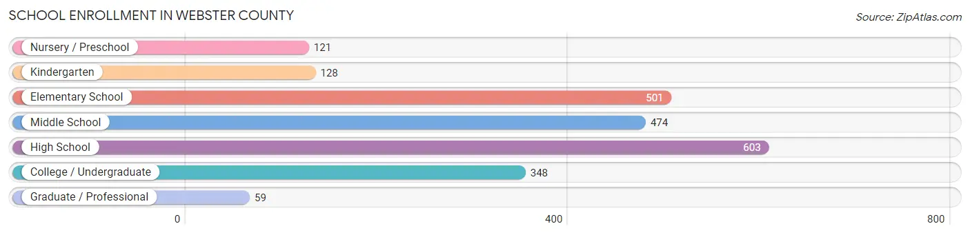 School Enrollment in Webster County