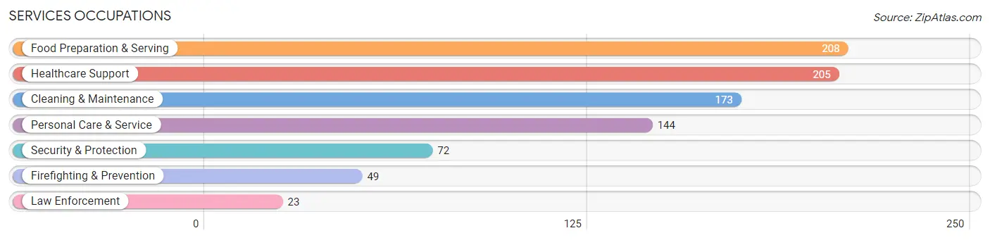 Services Occupations in Webster County