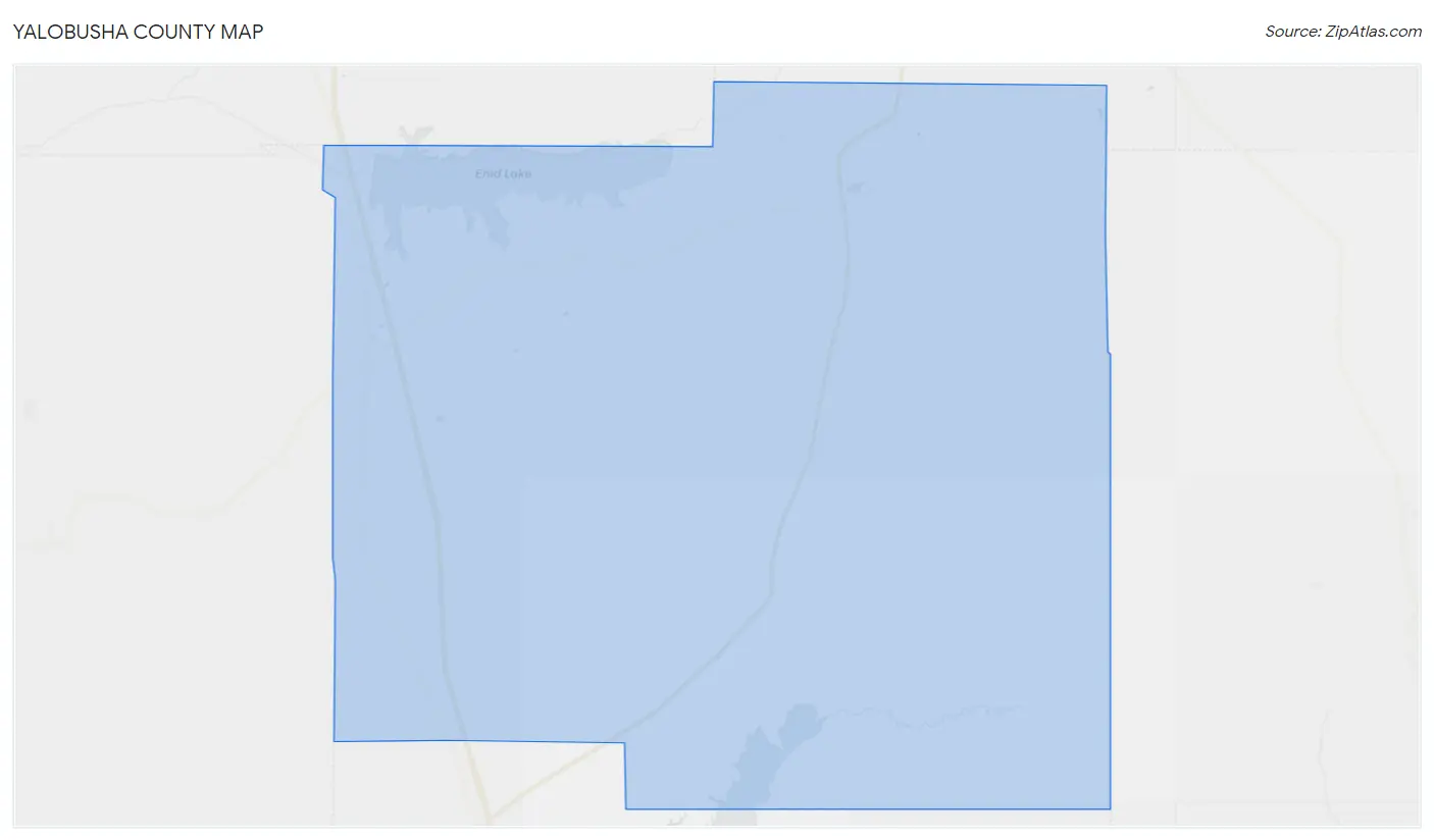 Yalobusha County Map