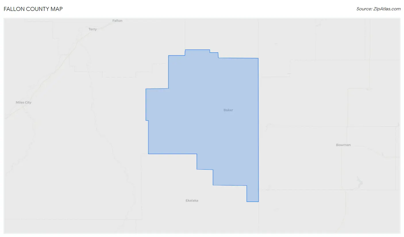 Fallon County Map