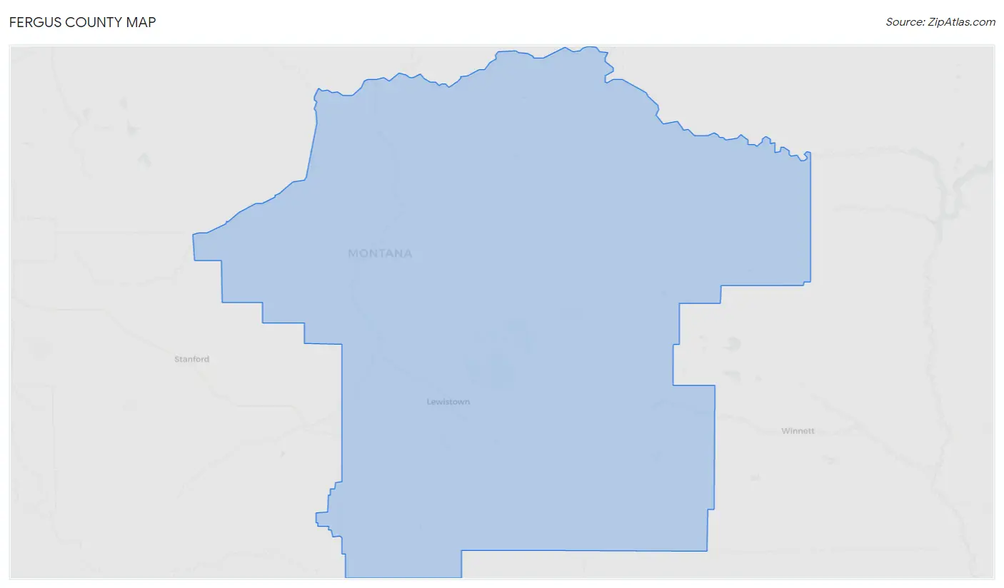 Fergus County Map