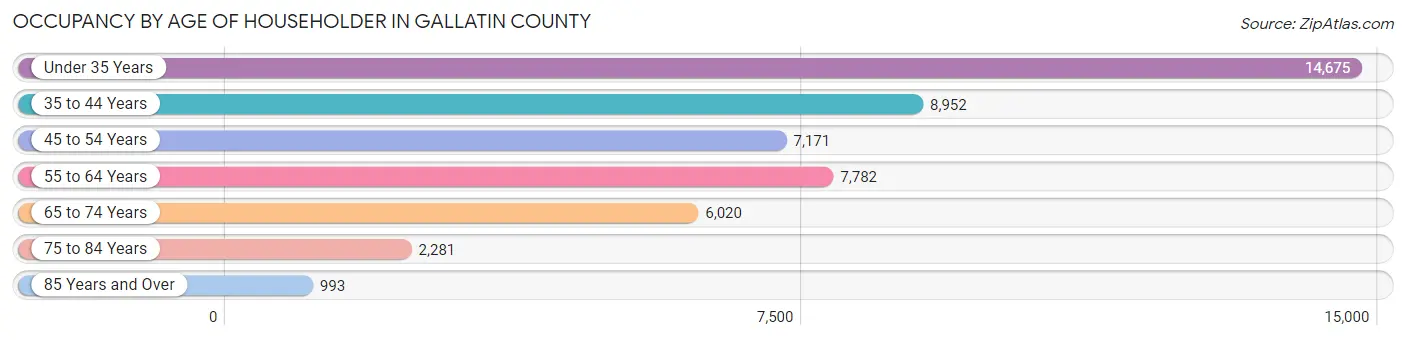 Occupancy by Age of Householder in Gallatin County