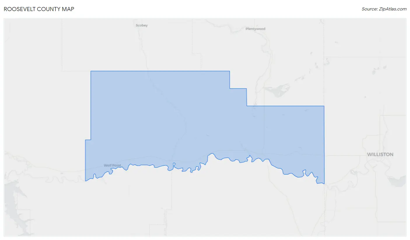 Roosevelt County Map