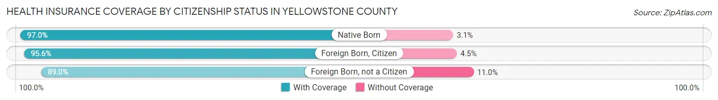 Health Insurance Coverage by Citizenship Status in Yellowstone County