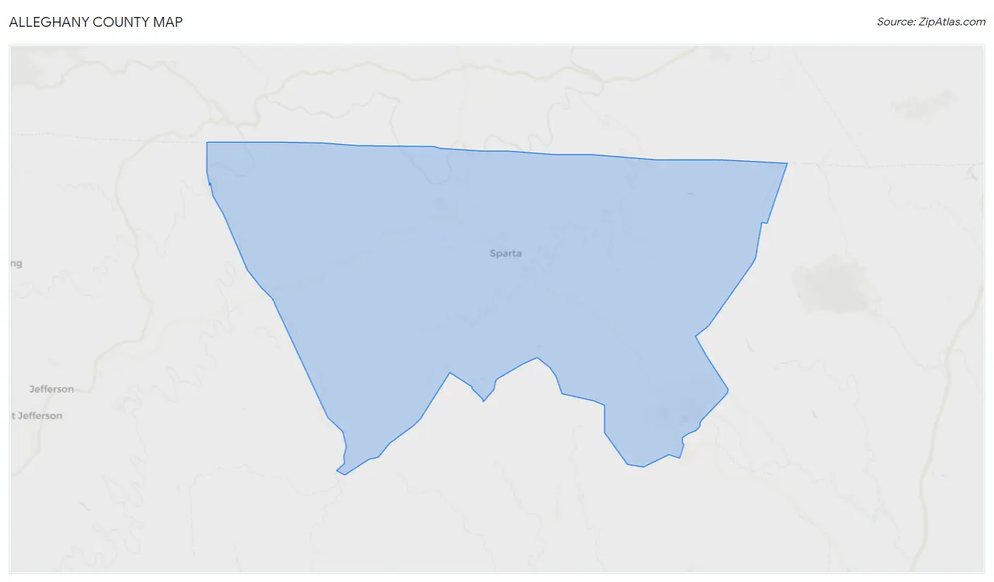Alleghany County Map
