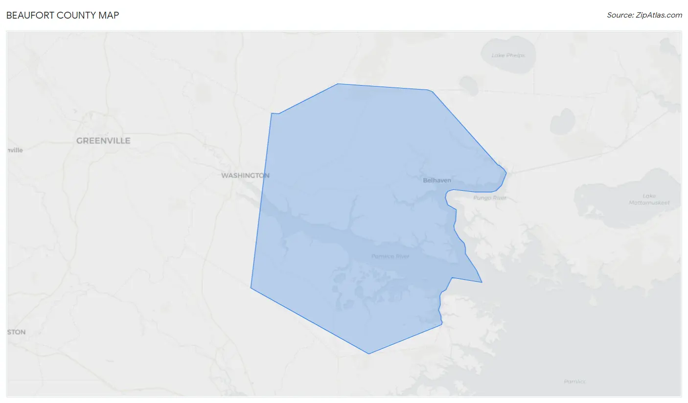 Beaufort County Map