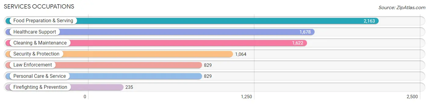 Services Occupations in Burke County