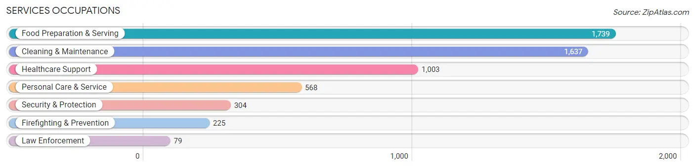 Services Occupations in Chatham County