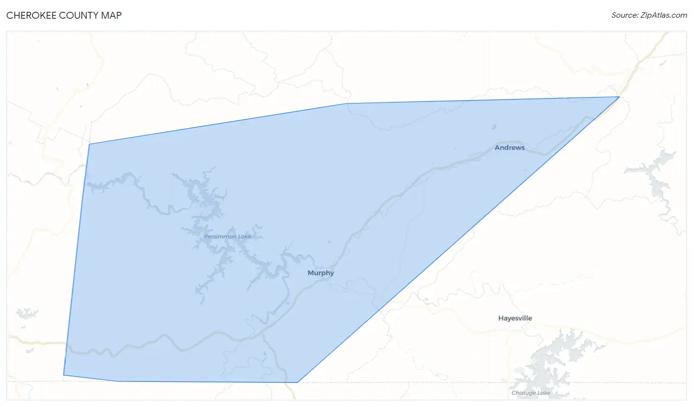 Cherokee County Map
