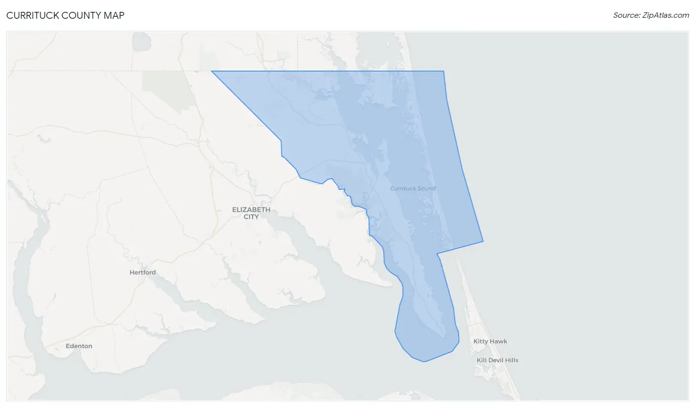 Currituck County Map