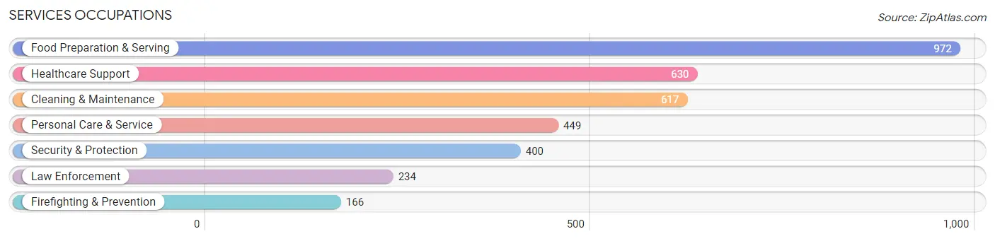 Services Occupations in Davie County