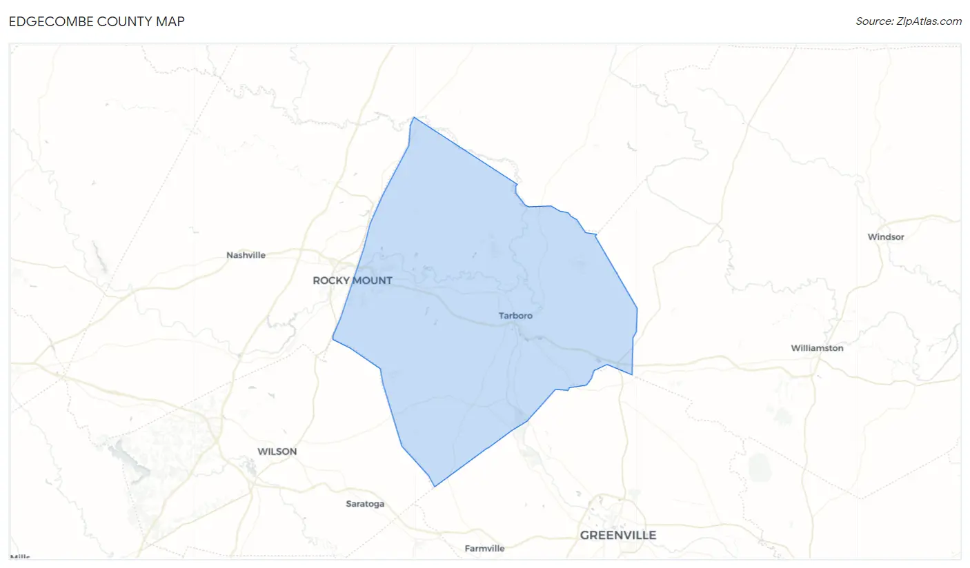Edgecombe County Map
