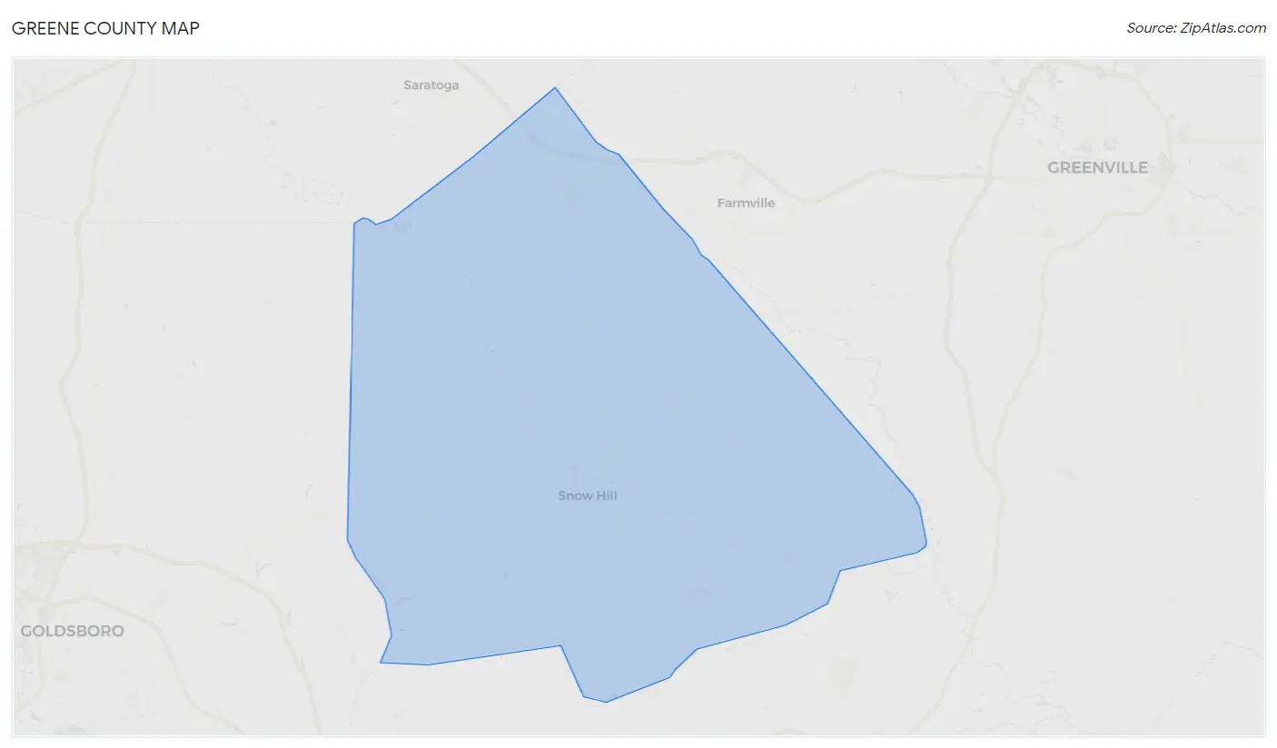 Greene County Map